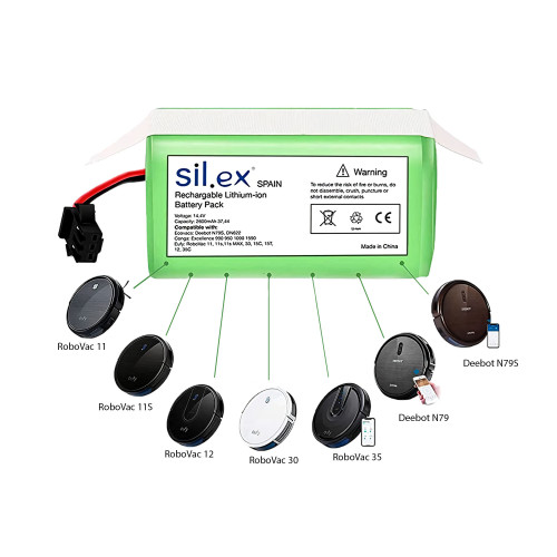 Batería para robot aspirador Conga 990 Excellence, Conga 1090, 14.4V, 2600  mAH