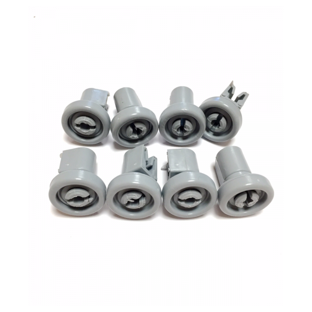 Pack 8 ruedas para cesta superior de lavavajillas Zanussi, Electrolux y AEG