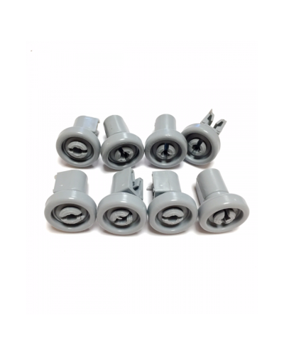 Pack 8 ruedas para cesta superior de lavavajillas Zanussi, Electrolux y AEG