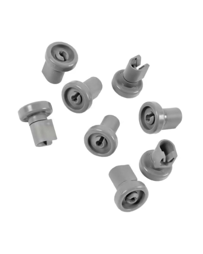 Pack 8 ruedas para cesta superior de lavavajillas Zanussi, Electrolux y AEG