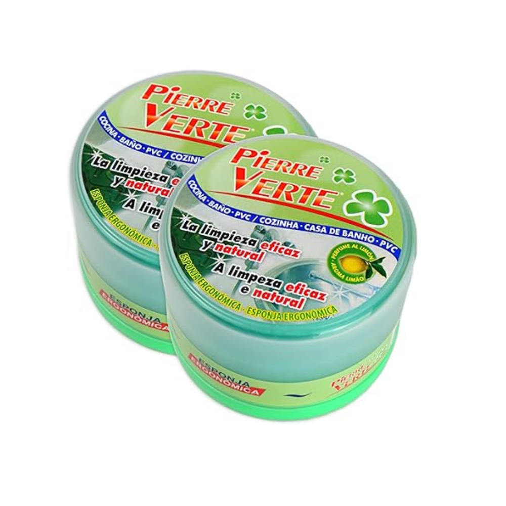 2 Unidades de Pierre Verte Passat, limpiador multiusos 200g