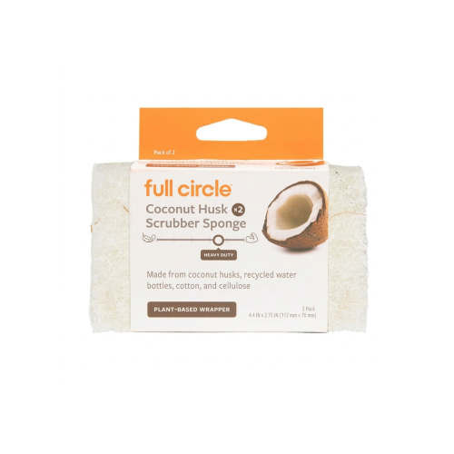 Juego de 2 esponjas de coco resistentes de Full Circle