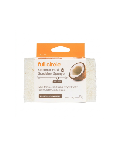 Juego de 2 esponjas de coco resistentes de Full Circle