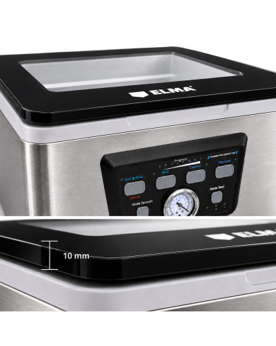 Envasadora al vacío Chamber Pro Compact 300 | Máquina de campana profesional, bomba 70l/min, capacidad 4L, doble sellado 30 cm
